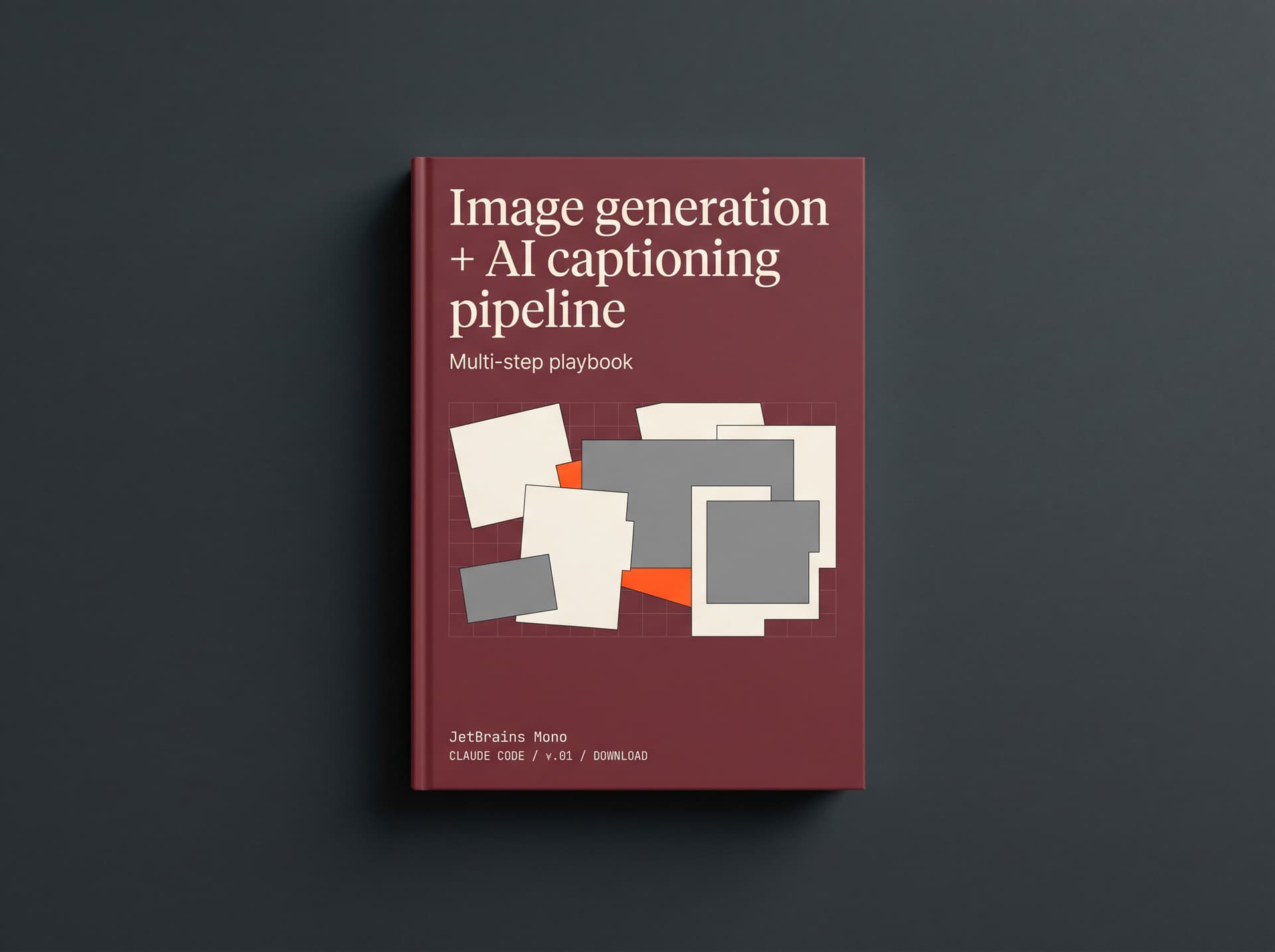 Image generation + AI captioning pipeline
