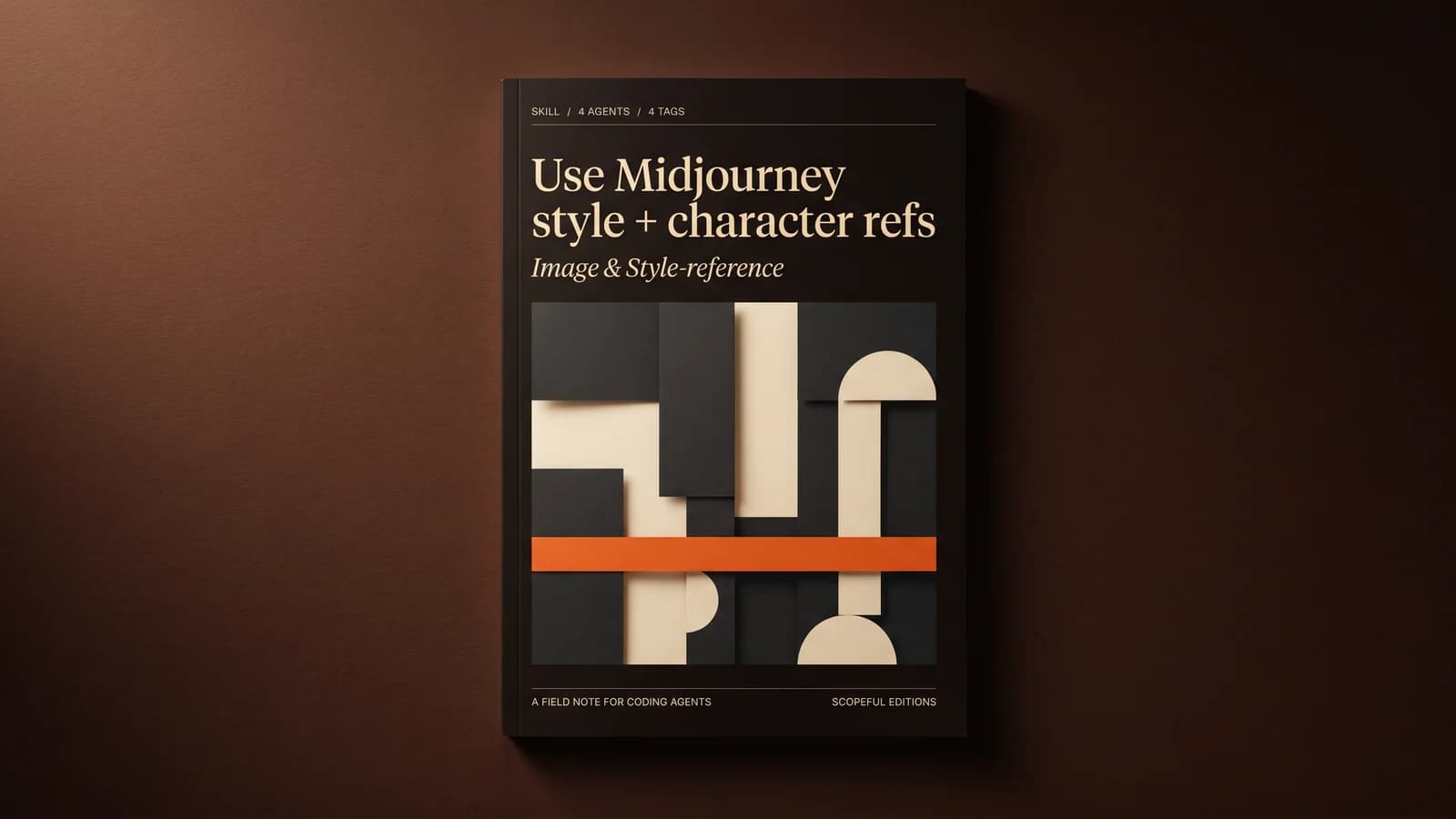 Use Midjourney style + character refs