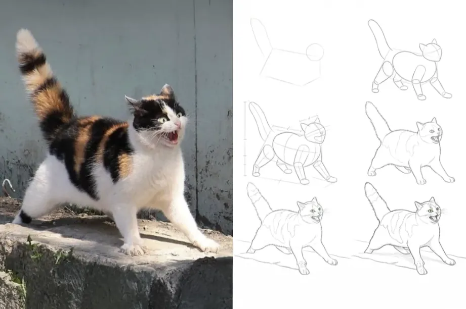 Photo to drawing guide